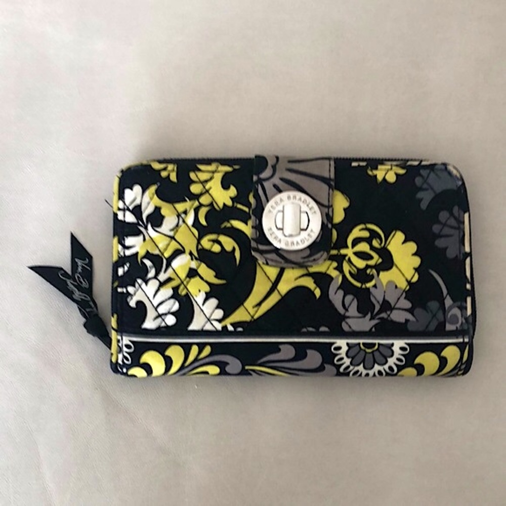 Vera Bradley Retired Baroque Turn Lock Wallet